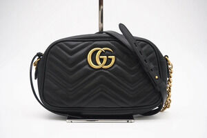 Gucci GG Marmont Camera Bag Shoulder Black Leather